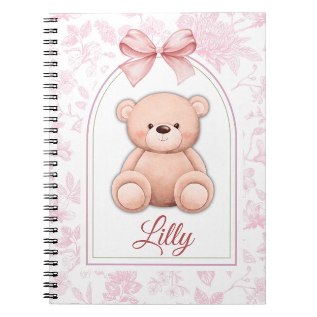 Carnet Lilly | Conception personnalisée d'ours en peluche (Devant)