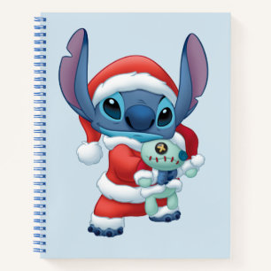Carnet Lilo & Stitch   Santa Claus Stitch