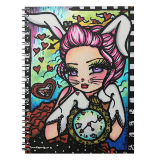 Carnet L'imaginaire blanc de fille de coeur du pays des