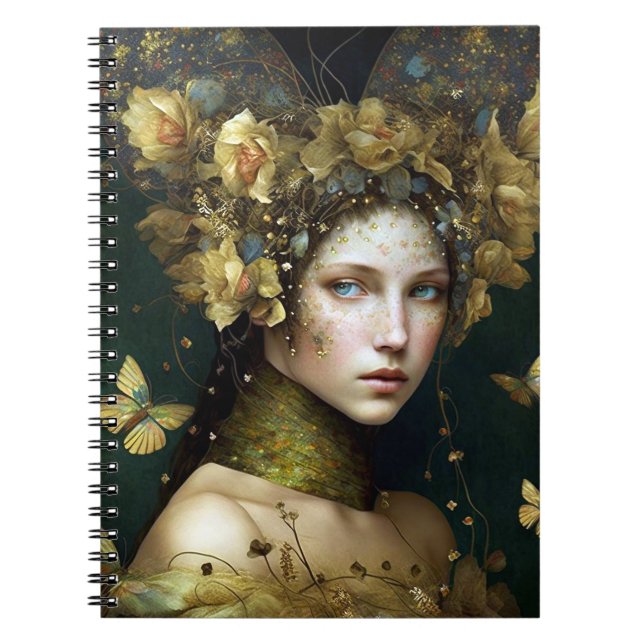 Carnet L'Imaginaire végétal vert Woodland (Devant)