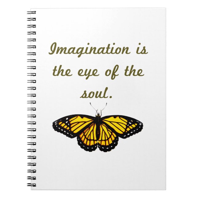 Carnet L'Imagination Est L'Oeil De L'Âme (Devant)