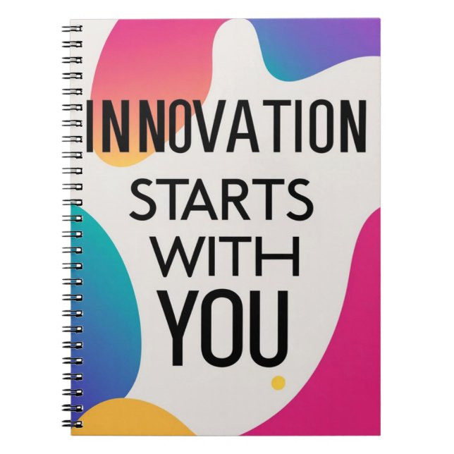 Carnet L'innovation commence avec vous option 2 (Devant)