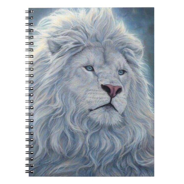 Carnet Lion blanc (Devant)