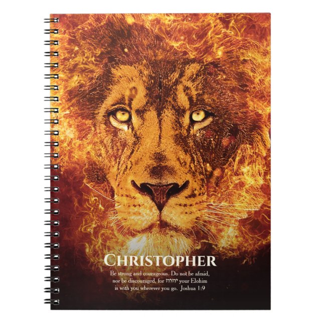 Carnet Lion de Juda nommé Citation de la Bible (Devant)