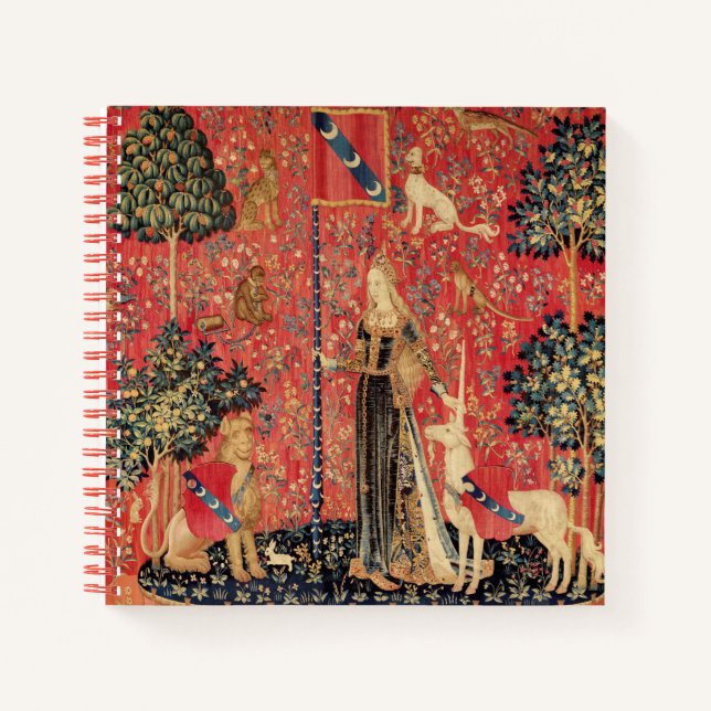 Carnet Lion D'ENFANCE ET D'UNICORN, Fleurs D'Imaginaires, (Devant)