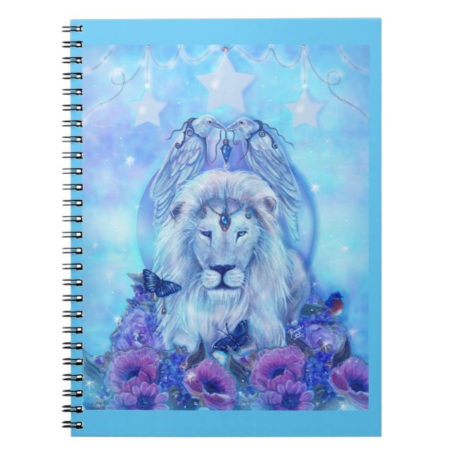 Carnet Lion et papillons par Renee Lavoie Bloc-notes (Devant)