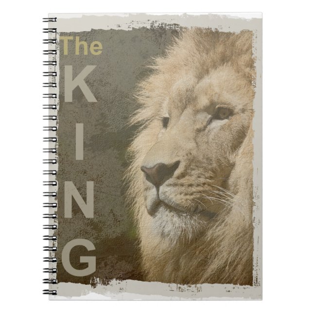 Carnet Lion Head The King Pop Art Picture Modèle (Devant)