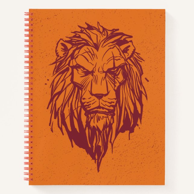 Carnet Lion King | Croquis de tête de Scar (Devant)
