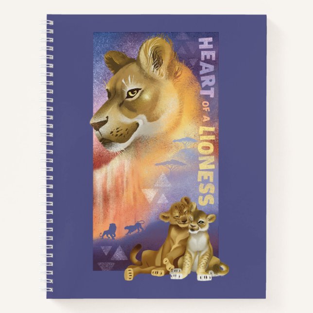 Carnet Lion King | Graphique de collage Nala et Simba (Devant)