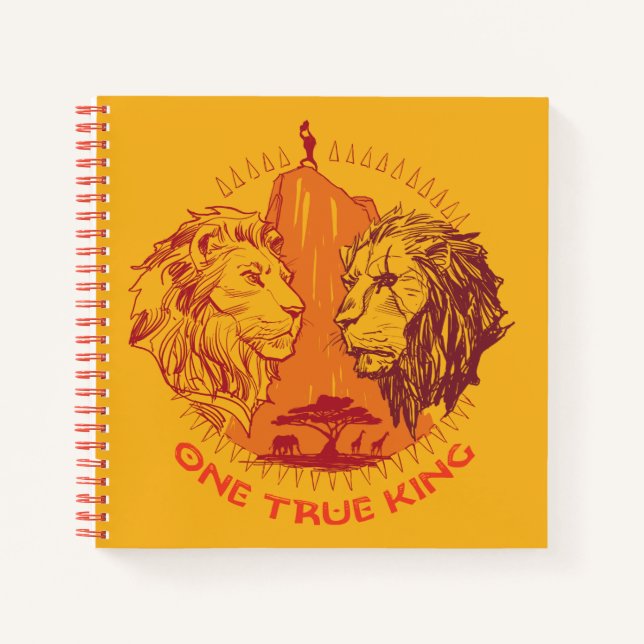 Carnet Lion King | "One True King" Simba & Scar Sketch (Devant)
