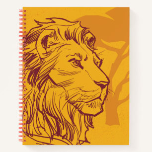 Carnet Lion King   Profil croqué de Simba adulte