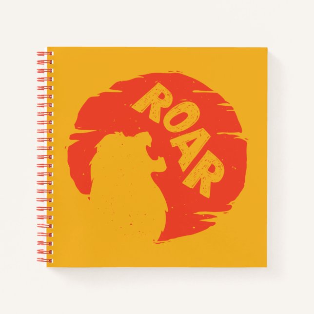 Carnet Lion King | Silhouette de Simba "Rugir" (Devant)