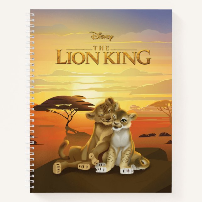 Carnet Lion King | Simba & Nala au coucher du soleil (Devant)