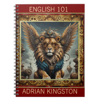Carnet Lion Steampunk