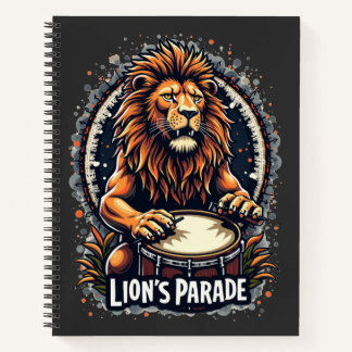 Carnet Lion's Drum Parade drôle d'art : Majestic Lion Imp