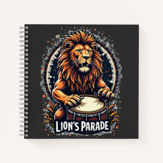 Carnet Lion's Drum Parade drôle d'art : Majestic Lion Imp