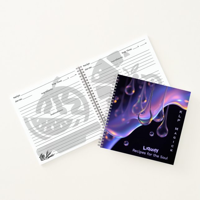 Carnet Liquify - Impression d'art numérique de fantasy et (Intérieur)