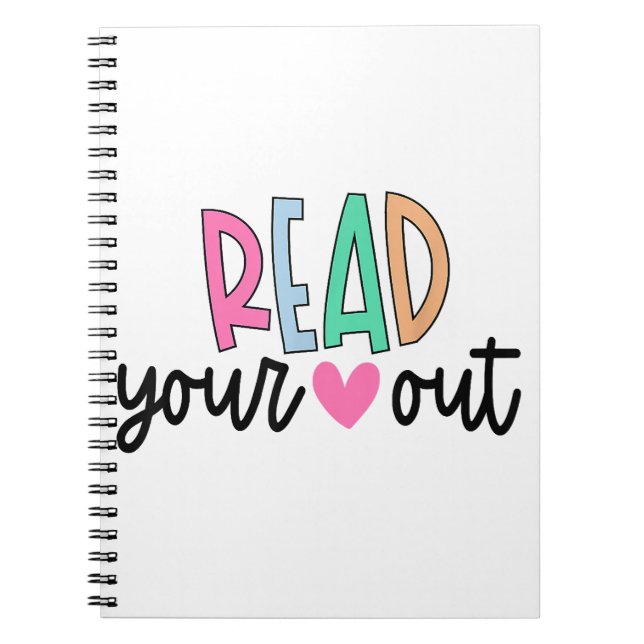 Carnet Lisez votre coeur en dehors mignon pour les enseig (Devant)