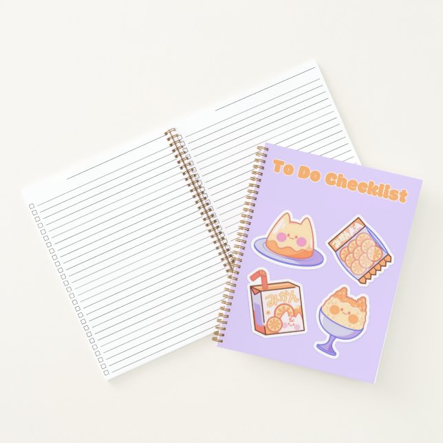 Carnet Liste de contrôle 💗 ✨ 💛 🍓 (Intérieur)