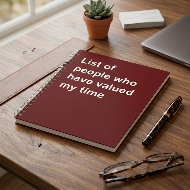 Carnet Liste drôle de personnes qui ont perdu mon temps (List Of People Who Wasted My Time)
