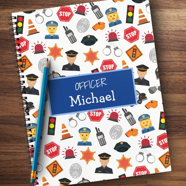 Carnet Little Boys Police Officier École Motif pour enfan (Créateur téléchargé)