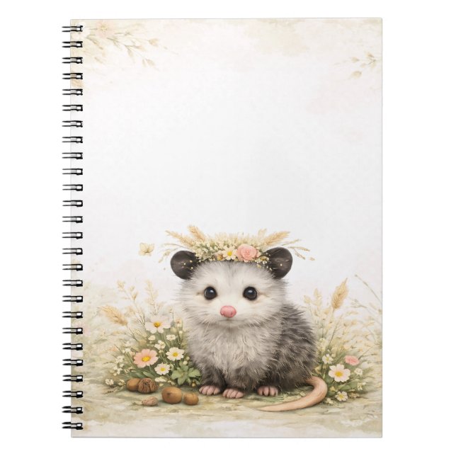Carnet Little Forest Friend Opossum (Devant)