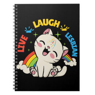 Carnet Live Lauder Drapeau Lesbien Rainbow Pride Mois Ki
