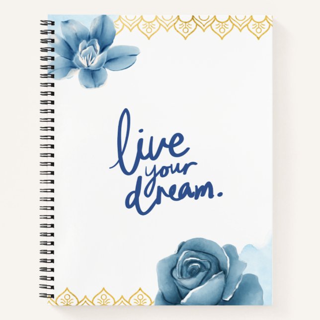 Carnet Live your dream  (Devant)