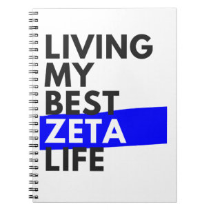 Carnet Living My Best Zeta Life - Joli ordinateur portabl