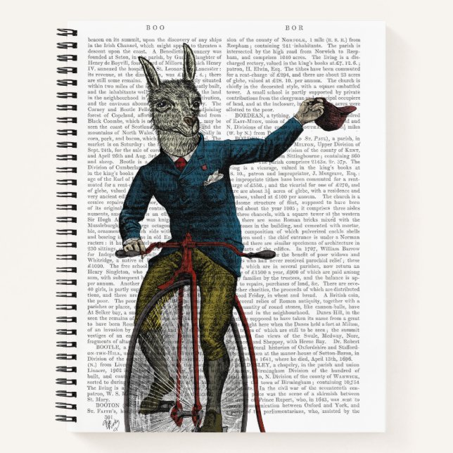 Carnet Llama à vélo (Devant)