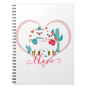 Carnet Llama d'amour