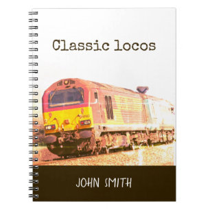 Carnet Locos classiques, diesel de classe 67, personnalis