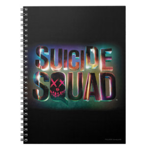 Carnet Logo coloré de lueur du peloton de suicide