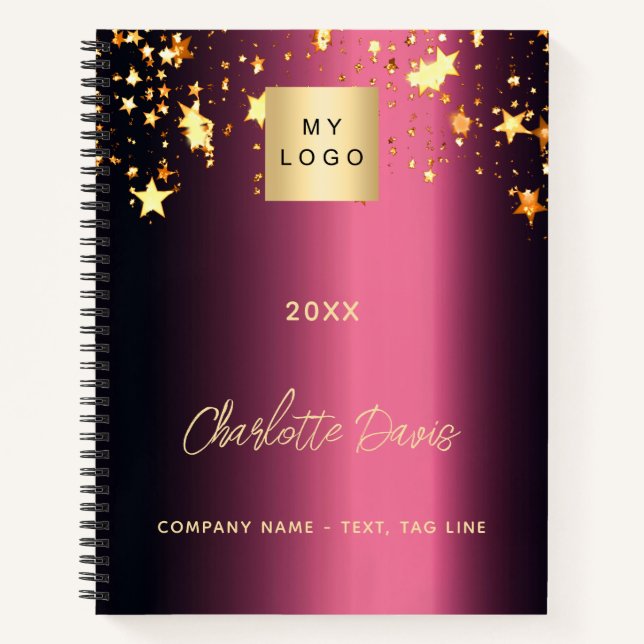 Carnet Logo commercial des étoiles d'or de Bourgogne (Devant)