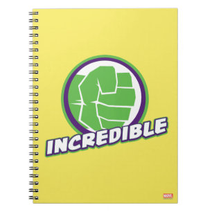 Carnet Logo d'Assemblage des Avengers Hulk Incroyable