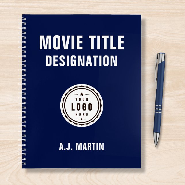 Carnet Logo de l'équipe de films sur mesure Nom personnal (Créateur téléchargé)