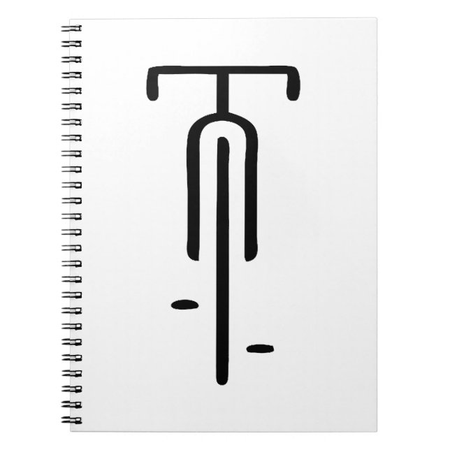 Carnet Logo de vélo minimum Rétro, Cyclisme et Louveur de (Devant)
