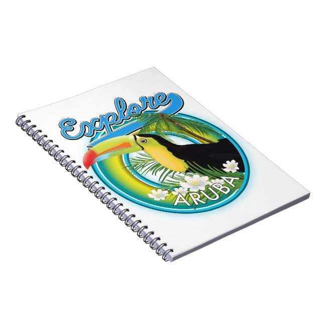 Carnet Logo de voyage Explore Aruba (Côté Droit)