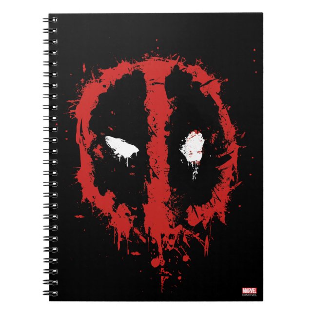 Carnet Logo Deadpool Paint Splatz (Devant)