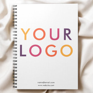 Carnet Logo d'entreprise Minimaliste Blanc