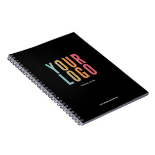 Carnet Logo d'entreprise minimaliste en noir et blanc pro
