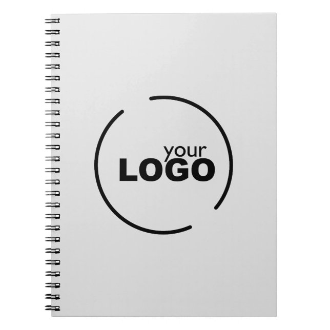 Carnet Logo d'entreprise moderne professionnel gris (Devant)