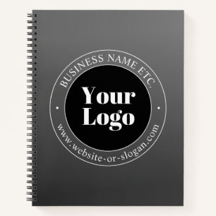 Carnet Logo d'entreprise ou design & texte modifiable