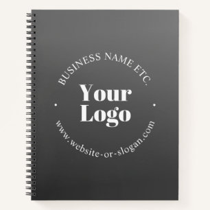 Carnet Logo d'entreprise ou design & texte modifiable