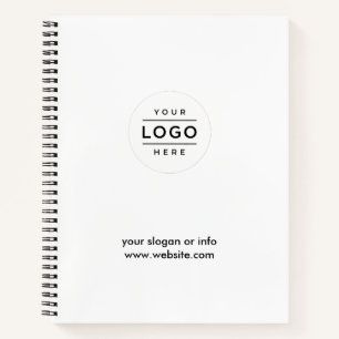Carnet Logo d'entreprise personnalisé blanc