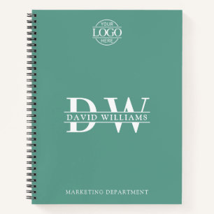 Carnet Logo d'entreprise personnalisé & Monogramme de mar