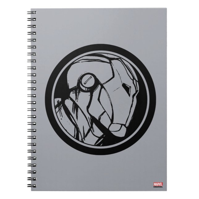 Carnet Logo du profil d'Iron Man (Devant)