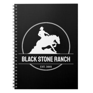 Carnet Logo du ranch pour chevaux pour endiguer la marque