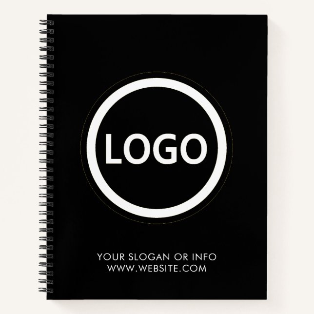 Carnet Logo Entreprise Société d'entreprise Minimaliste  (Devant)
