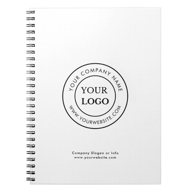 Carnet Logo Entreprise Société Minimaliste (Devant)